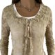 thumbnail image 2 of TaTaai Women Solid Color Long Sleeve Crew Neck Tie Front Pullover Top Ladies Fashion Casual Elegant Top for Daily Street Office Commute Wear Soft Comfortable Stylish Shirt Gift, 2 of 5