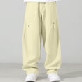 thumbnail image 5 of Aofany Boys Sweatpants Size 7-15 Years, Sports Sweat Pants with Pockets Solid Color Casual Joggers Boys Sweatpants Open Bottom for Kids Clothes, 5 of 5