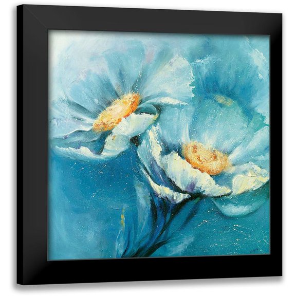 Filatov, Elena 12x12 Black Modern Framed Museum Art Print Titled - Symphonie in Blau