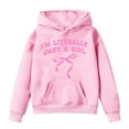 thumbnail image 4 of Ketyyh-chn99 Girls Hoodies Crop Top Hoodie Hoodies for Teen Girls Trendy Oversized Long Sleeve Hooded Sweatshirts Tween Tops Fall Winter Clothes Size for 4-5 Years,Pink, 4 of 4