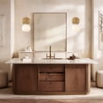 thumbnail image 6 of Mordern Single Antique Brass Metal with Milk Glass Shade Vanity Light, Minimalist Wall-Mounted Sconce, Contemporary Wall light, Indoor Sconce beside Mirror, for Bathroom, Living Room, Dining Room, 6 of 10
