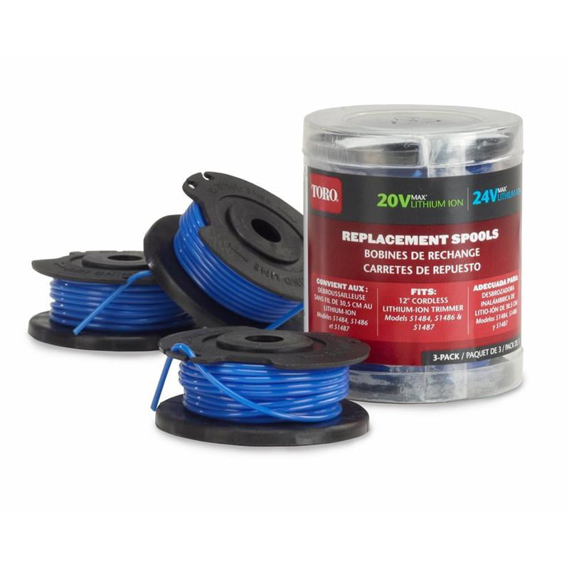 Toro Spool and Line 0.065" for 10"-15" Electric Trimmers 30 ft Replacement 