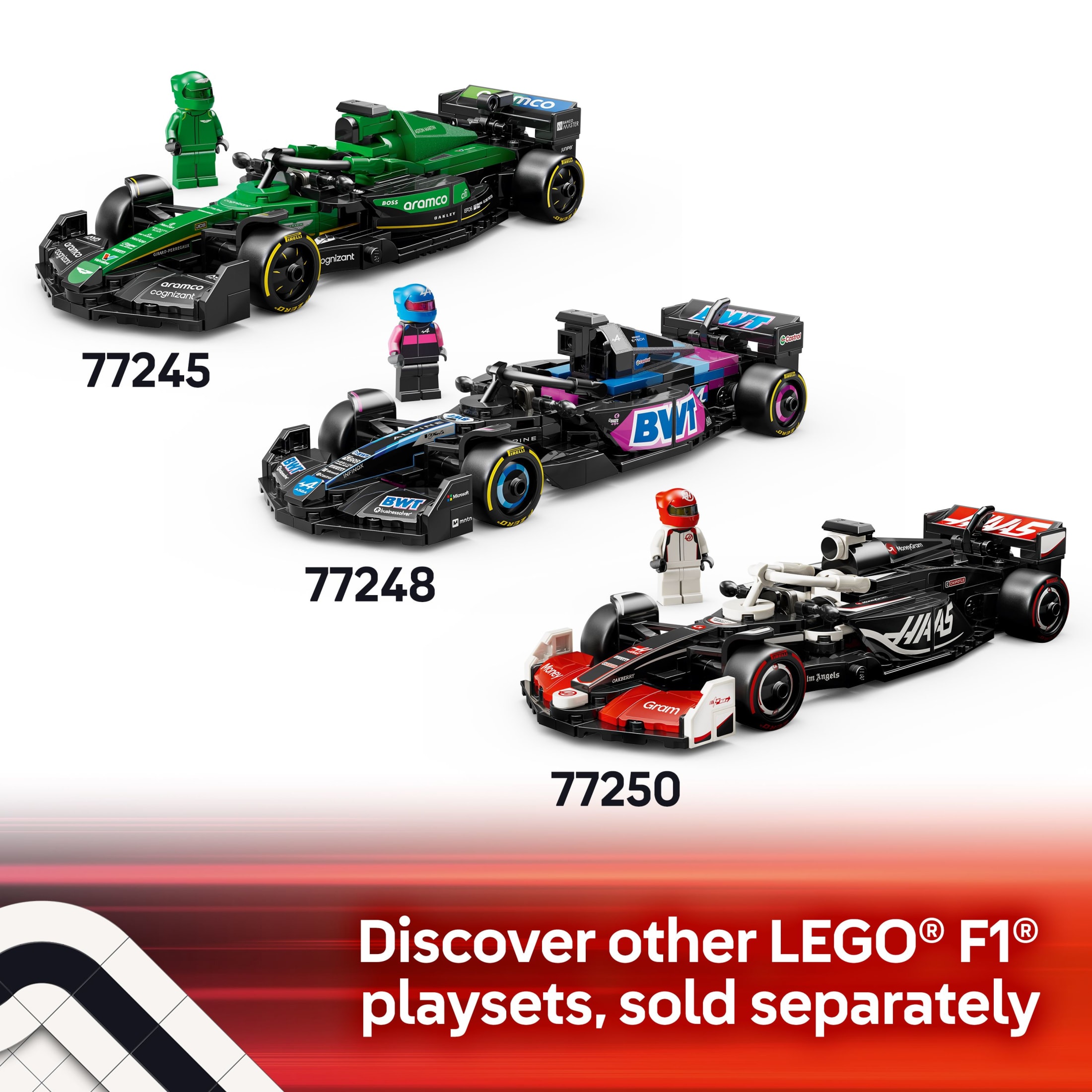 LEGO Speed Champions Ferrari SF-24 Coche de Carreras F1 de Juguete - Set de Construcción para Niños, Niñas y Niñas, Mayores de 10 Años - Regalo para Cumpleaños - Kit de Modelo de Coche Ferrari F1 para Exhibir o Jugar - 77242 8