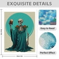 thumbnail image 3 of Diamond Art Kit for Adults, Skeleton Toasting With Roses Draped Diamond Painting for Adults Beginners, 5D DIY Diamond Art Painting Kits, Colorful Diamond Painting Craft for Home Decor 12x16, 3 of 7