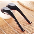 thumbnail image 6 of 10PCS Red and Black Asian Soup Spoon with Hook-Chinese Style Spoon, Perfect for Rice Pho Ramen Noodle Soups, 6 of 8