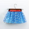 thumbnail image 5 of uublik Girls Mini Skirt Blue with Shorts Tutu Dress Up Clothes Tulle Skirt for Birthday Princess Costume Party Size 3T-8, 5 of 5