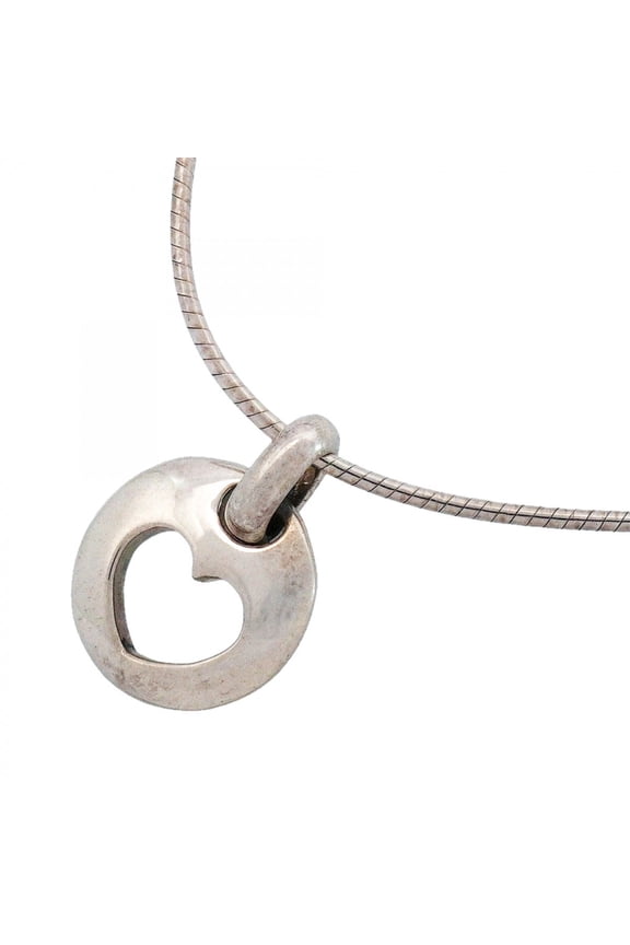 Pre-Owned Tiffany & Co. Pierced Heart Necklace, Sterling Silver 925, Women's