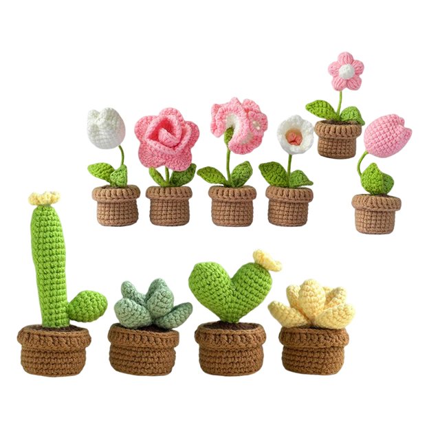 Crochet Accessories Handmade Crocheted Planter for Kids Teens Beginners Gloria equipos de ganchillo