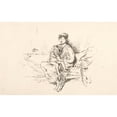 thumbnail image 3 of James Abbott McNeill Whistler 18x13 Black Modern Framed Museum Art Print Titled - Mother and Child, No. 2 (1890), 3 of 5