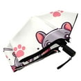 thumbnail image 6 of French Bulldog Flamingo Paw Compact Sun Umbrella Windproof Travel Umbrellas for Rain Strong Portable UV Protection, 6 of 8