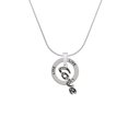 thumbnail image 2 of Delight Jewelry Silvertone Crystal Script ''Love'' Live Ring Charm Necklace, 18", 2 of 4