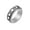 Black, variant on Mens Womens Stainless Steel Roman Numerals Spinner Ring Personality 8mm Mood Fidget Anxiety Rotatable Rings Silver Size 10