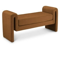 Meridian Furniture Stylus Saddle Velvet Bench