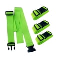 thumbnail image 2 of 4 correas para equipaje que mantienen la maleta unida para el conector de cinturones de viaje. Verde, 2 of 9