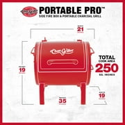 Char-Griller® Portable Pro™ Portable Charcoal Grill and Side Fire Box