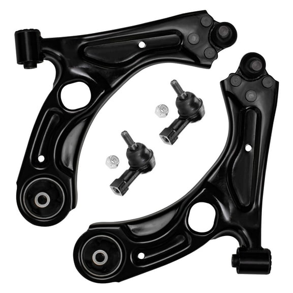 Detroit Axle - Front Lower Control Arms w/Ball Joints Outer Tie Rod Ends Replacement for 2012-2019 Chevrolet Sonic - 4pc Set