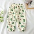 thumbnail image 2 of Odeerbi 1-6 Years Toddler Boys Girls Cotton Sweatpants Dinosaur Print Workout Athletic Sports Jogger Pants Summer Breathable Loose Casual Joggers, 2 of 3