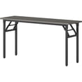 thumbnail image 5 of Lorell Folding Training Table - Melamine Top - 60" Table Top Width x 18" Table Top Depth x 1" Table Top Thickness - 30" HeightAssembly Required - Gray - Particleboard Top Material - 1 Each, 5 of 7