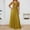 Yellow, variant on Wedding Dress Women's Long Skirt Suit Set Elegant Dressy Casual Outfit Sleeveless Maxi Dress With Straps Versatile For Daily Wear