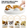 thumbnail image 5 of Realistic Sleeping Plush Breathing Dog Furry Dog With Mat Creative Animals Decor Stuffed Animal Doll, 5 of 5