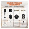 thumbnail image 3 of Front Door Handle and Deadbolt Set, Matte Black - Adjustable Entrance Door Lock with Interior Knob, Single Cylinder Handleset - Fits Right & Left Hand Doors, 3 of 6