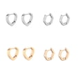 thumbnail image 4 of Minnieouse Pendientes de Clip de 2 uds, adorno elegante para adultos, mujeres, hombres, pendientes geométricos para adultos, accesorio de moda, Type3 NO3, 4 of 6