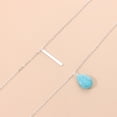 thumbnail image 3 of Collar en capas Sonducket Forma de gotas de agua Chapado en cadena delicada Joyería elegante, 3 of 6