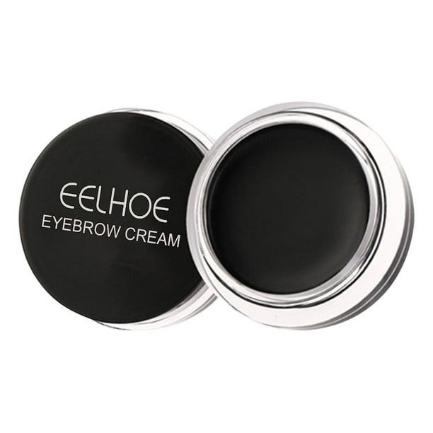 Crema de color de cejas para colorear potenciador de cejas a prueba de sudor portátil para mujeres Negro Sunnimix Color de cejas
