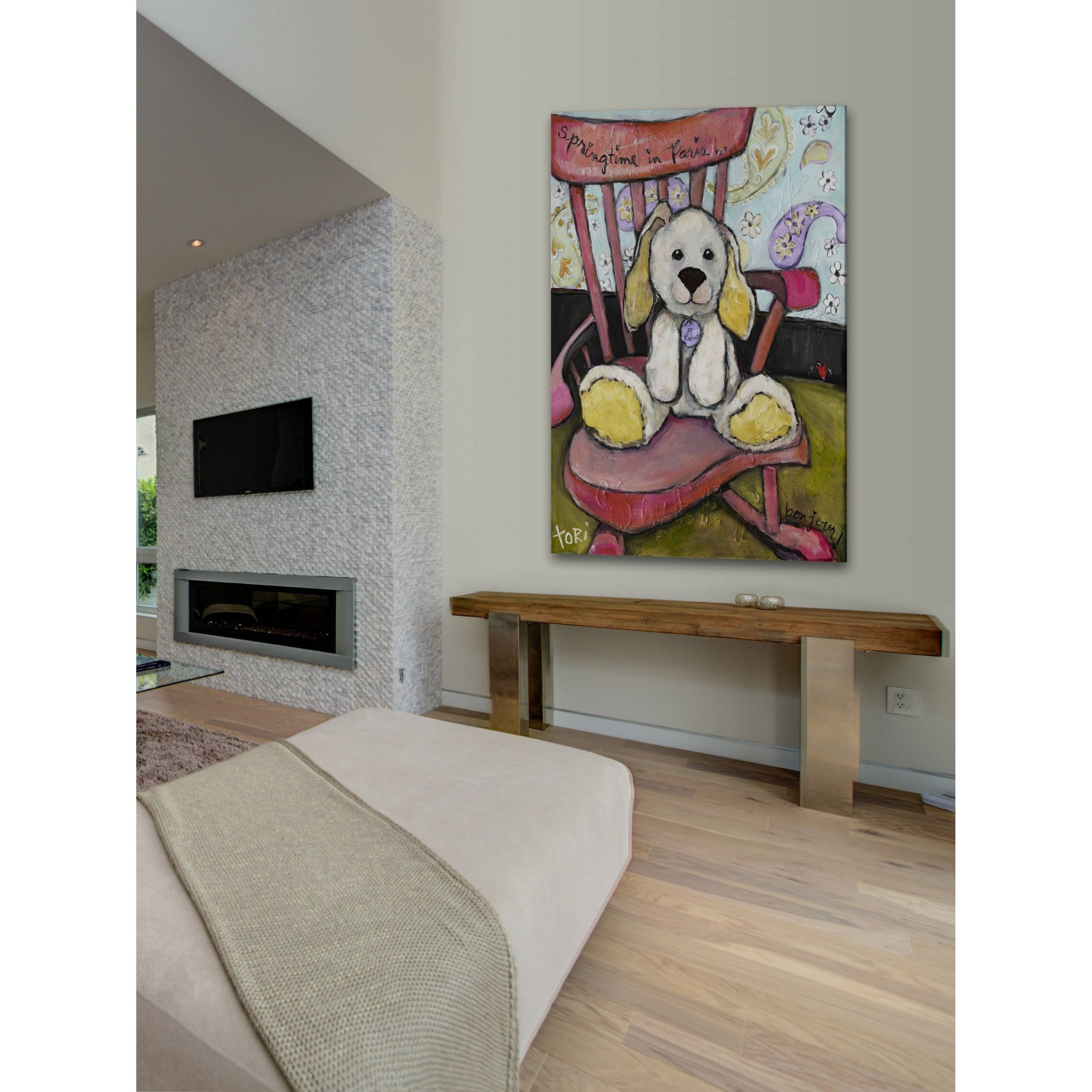 Marmont Hill "Springtime in Paris" by Tori Campisi Painting Print on Canvas