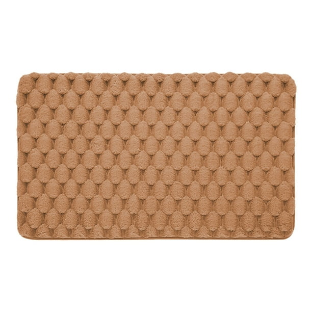 Yhmxh Alfombrilla antideslizante para baño, alfombrilla absorbente de agua para el hogar, alfombrilla de secado para el baño, alfombrilla gruesa y suave para la puerta del inodoro.