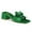 Green, variant on FSJ Women Rhinestone Bowknot Wide Strap Mules Open Square Toe Low Chunky Heeled Slide Sandals Backless Daily Party Dress Shoes Size 8 Blue