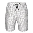 thumbnail image 4 of Naloa Cute Rabbit Men's Beach Shorts, Surfing shorts, Swim trunks, Quick Dry Swim Trunks for Surfing Beach Fun - 3X-Large, 4 of 9