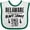 White and Green, variant on Inktastic Delaware Awesome Since 1787 Boys or Girls Baby Bib