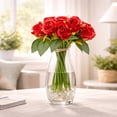 thumbnail image 4 of 12 Artificial Roses in Hand Bouquet | Silk Flowers for Holiday Gifts & Home Decor | Long-Lasting Faux Rose Arrangement, 4 of 5