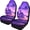 Sunset Beach Print, variant on XYZCANDO Easy to Install Car Seat Covers SUV Truck Vehicle, Washable Non-Slip Auto Seat Covers 2pcs Polyester Fabric Paw Prints