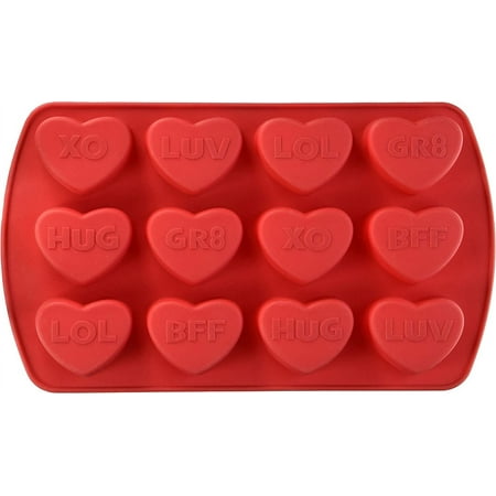 Wilton 12 Cavity Words Can Express Heart Silicone Mold