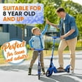 thumbnail image 4 of Hurtle Renegade Lightweight Foldable Teen and Adult Commuter Kick Scooter, Blue, 4 of 5