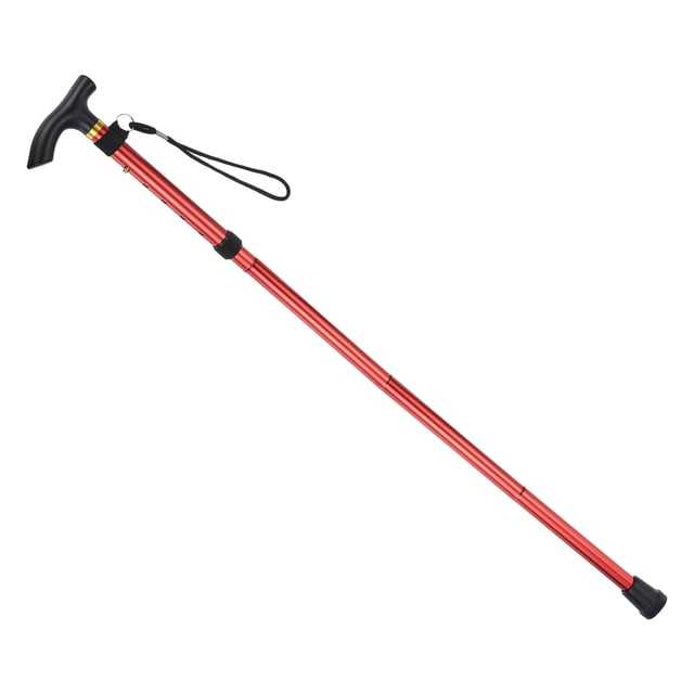 Uxcell Poteaux de Randonnée Pliables Poteau de Randonnée Télescopique Alliage d'Aluminium Rouge