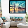 thumbnail image 3 of Design Art Ben Franklin Bridge in Philadelphia Framed Canvas Art Print, 3 of 3