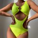 thumbnail image 4 of Gibobby Traje de baño sexy de una pieza Conjunto de traje de baño con correa para mujer Bikini sexy Conjunto de traje de baño con en la espalda de color (A,G), 4 of 5