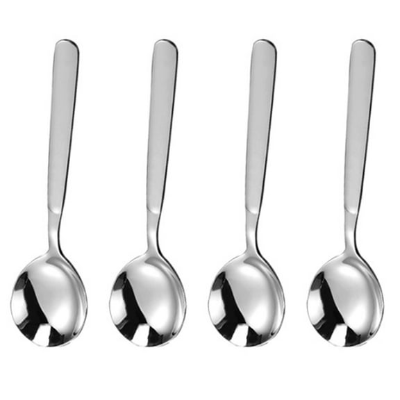 4pcs Mini Stainless Steel Demitasse Espresso Spoons, Coffee Spoon, Small Spoons for Dessert, Tea (silver)