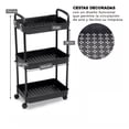 thumbnail image 3 of Carrito Auxiliar Organizador BRUSH Almacenamiento Multiusos, 3 of 3