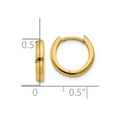 thumbnail image 4 of 14K Yellow Gold Earring Hinged Huggie Women'S 8 mm 2.5, 4 of 4