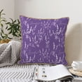 thumbnail image 6 of Haiem Lavender Flowers Print Velvet Soft Solid Decorative Square Throw Pillow Covers Set with Elegant Piping Christmas Cushion Case for Sofa Bedroom Car-16"x16", 6 of 8