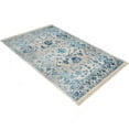 thumbnail image 3 of Rugsotic Carpets Machine Woven Crossweave Area Rugs - 8'X10', Rectangle,Ivory Blue,Classic Oriental Traditional , Low Pile Machine Made Area Rugs For Living Room, Bed Room (M00081), 3 of 6