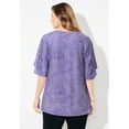 thumbnail image 4 of Catherines Women's Plus Size Flutter Sleeve Swing Top, 4 of 5