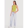 thumbnail image 3 of Women's Seamless Rib Knit Cropped Racerback Tank Top, 3 of 4
