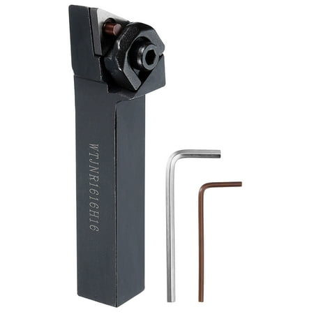 

Uxcell 5/8 CNC Lathe Indexable Carbide Turning Tool Holder WTJNR1616H16 75°