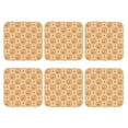 thumbnail image 2 of Pofeuu Squirrel And Nuts Print Leather Coasters Set of 6, Round Cups Mugs Mat Pad for Home Kitchen Heat Resistant Drink Coasters,Square, 2 of 7