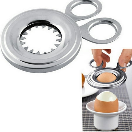 

Egg Cutter Stainless Steel Boiled Egg Shell Topper Egg Opener Kitchen Gadget Egg Tool